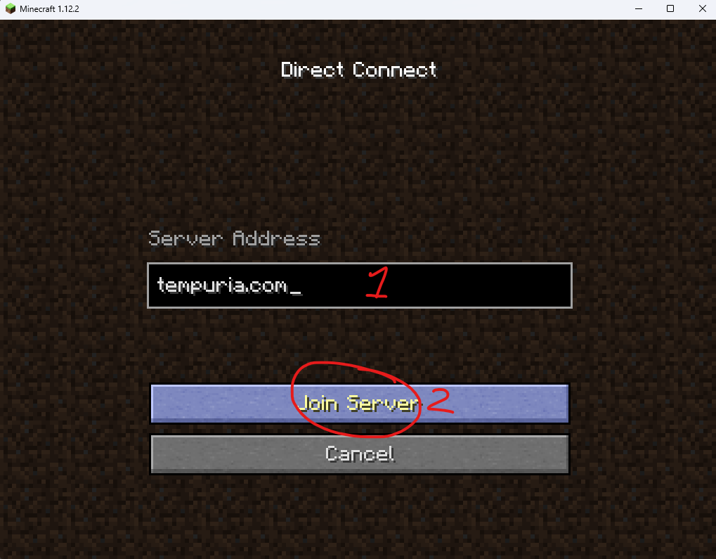 Enter Server IP
