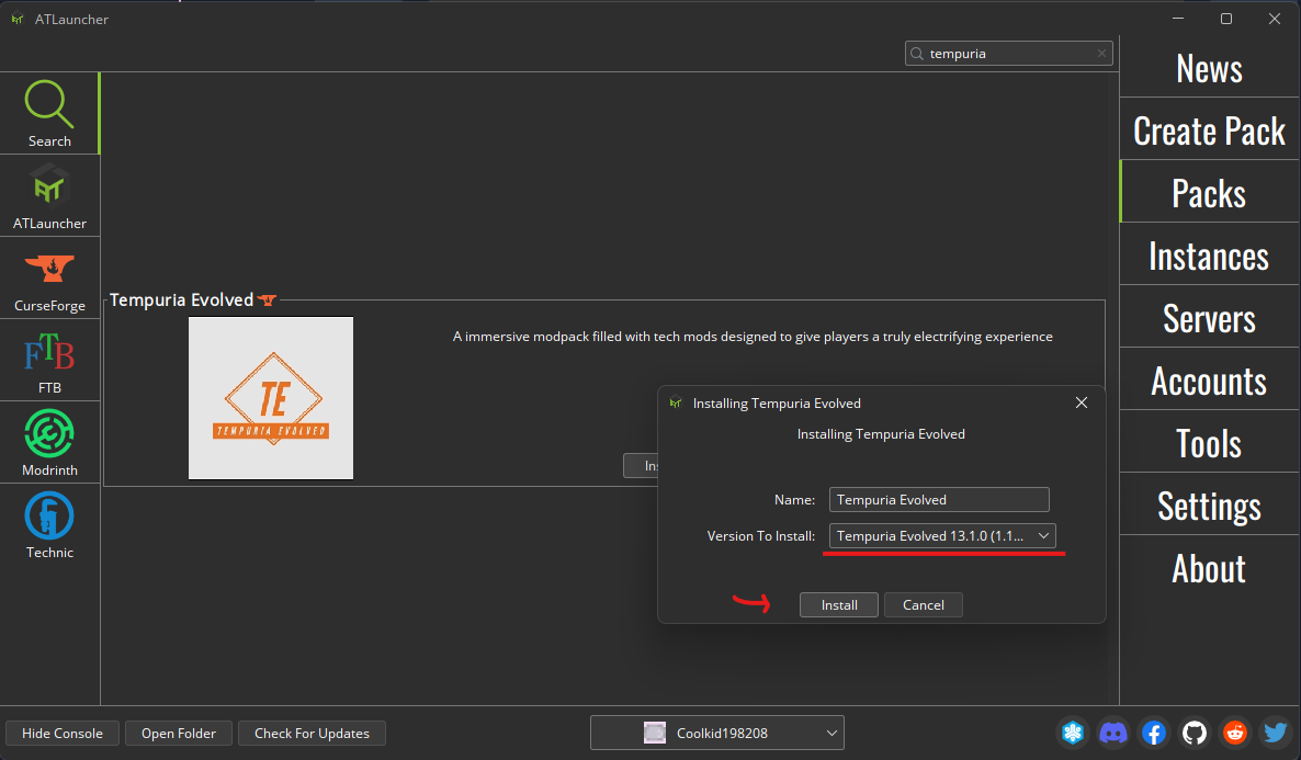 AT Launcher Install